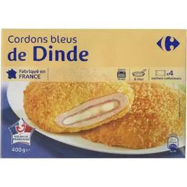 CARREFOUR Cordons bleus de dinde 400g