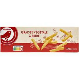 AUCHAN Graisse végétale à frire 1kg