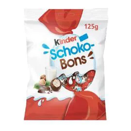 KINDER, SCHOKO-BONS Bonbons chocolats au lait et noisettes 125g