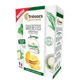 TRÉSORS GOURMANDS Gaufrettes apéritives Boursin Ail et fines herbes 60g