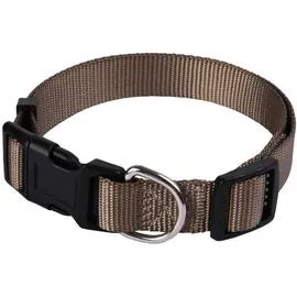 ANIMALIS Collier Basic pour Chien 40mm 45/72cm, Taupe 120g