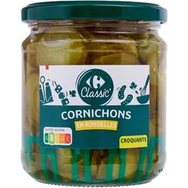 CARREFOUR CLASSIC' Cornichons rondelles 185g 
