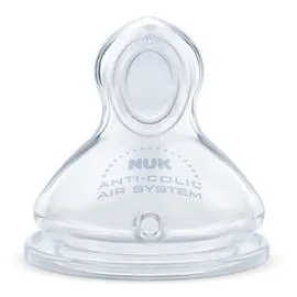 NUK Tétine silicone 2e âge lait infantile x2
