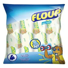 FLOUP Glace à l'eau au lait pina colada 532g
