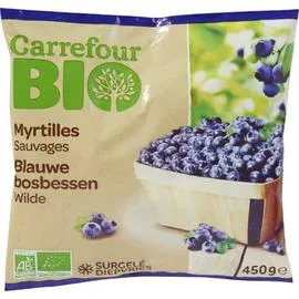 CARREFOUR BIO Myrtilles sauvages 450g