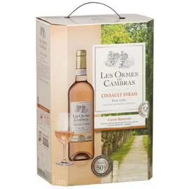 LES ORMES DE CAMBRAS Vin rosé Cinsault Syrah Pays d'Oc 5l