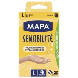 MAPA Gants Sensibilité taille L x20