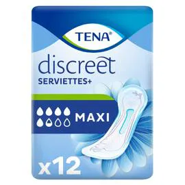TENA Serviettes hygiéniques Maxi x12