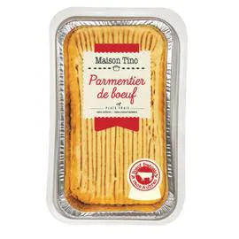 MAISON TINO Plat cuisiné parmentier de boeuf 750g