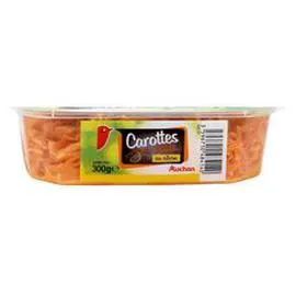 AUCHAN Carottes râpées au citron 300g
