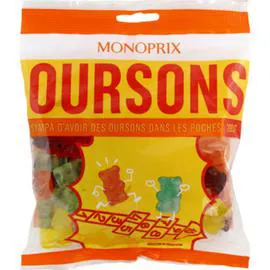 MONOPRIX Bonbons oursons 200g