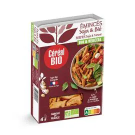 CÉRÉAL BIO Emincés soja et blé Bio 130g
