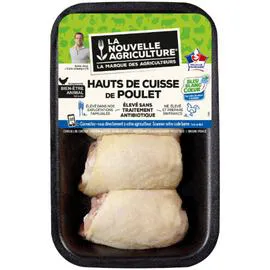 LA NOUVELLE AGRICULTURE Hauts de cuisses poulet jaune 4x125g