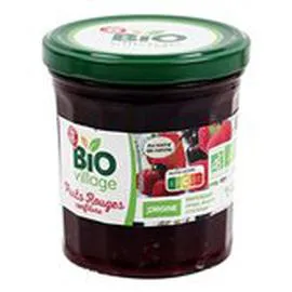 MARQUE REPÈRE, BIO VILLAGE Confiture Fruits rouges Bio 370g