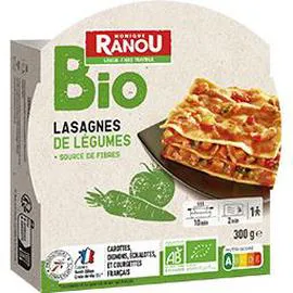 MONIQUE RANOU BIO Lasagnes de légumes Bio 300g
