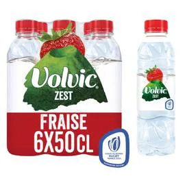 VOLVIC Eau aromatisée saveur fraise ZEST 6x50cl