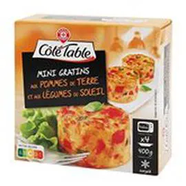 MARQUE REPÈRE, CÔTÉ TABLE Mini gratins Légumes du soleil 400g