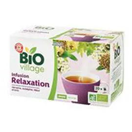 MARQUE REPÈRE, BIO VILLAGE Infusion détente Bio - x20 20x1,5g