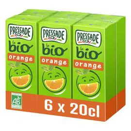 PRESSADE Jus d'orange Bio 6x20cl