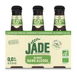 JADE Bière blonde sans alcool bio 6x25cl