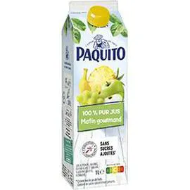 PAQUITO 100% pur jus matin gourmand sans sucres ajoutés 1l
