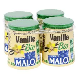 MALO Yaourt vanille Bio 4x125g