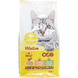 CARREFOUR COMPANINO Croquettes pour chat multi variété 2kg