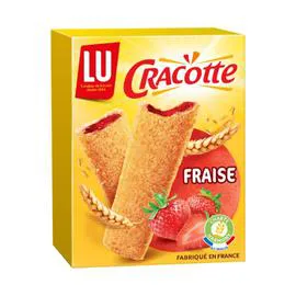 LU, CRACOTTE Biscottes fourrées à la fraise 200g