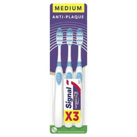 SIGNAL Brosse à Dents Intégral 8 Actions Médium x3