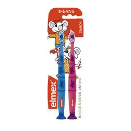ELMEX Brosse à dents enfant duo x2