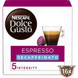 NESCAFÉ, DOLCE GUSTO Café dosettes Espresso Deca x16