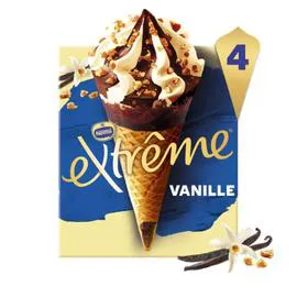 NESTLÉ, EXTRÊME Glace Cône Vanille EXTREME x4