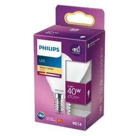 PHILIPS Ampoule LED E14 Sphérique Blanc-chaud 40W x1 l'unité