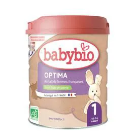 BABYBIO Lait bébé 1 âge en poudre optima Bio 800g