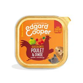 EDGAR & COOPER Pâtée pour chien poulet & dinde 100g