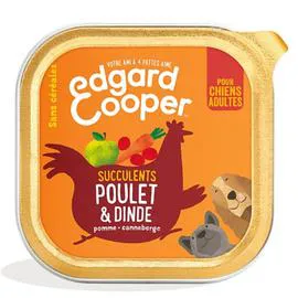 EDGAR & COOPER Pâtée pour chien poulet & dinde 300g