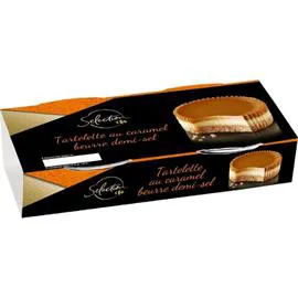 CARREFOUR SELECTION Desserts tartelette caramel beurre salé 2x80g
