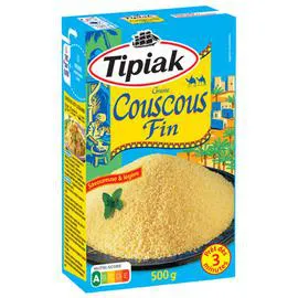 TIPIAK Graine couscous fin, savoureuse et légère, prêt en 3 minutes 500g