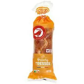 AUCHAN Brioche tressée aux Oeufs frais 600g