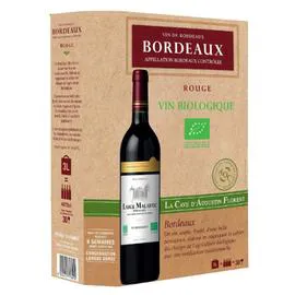 LA CAVE D'AUGUSTIN FLORENT Vin rouge Bordeaux Merlot - Caberent Sauvignon BIO CHATEAU LARGE MALLARTIC 3l