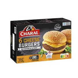 CHARAL Cheese Burgers 840g