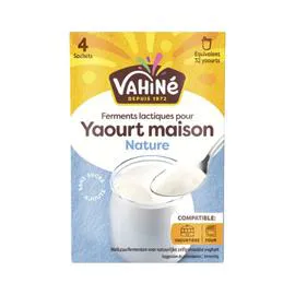 VAHINÉ Préparation de yaourt nature maison 16g