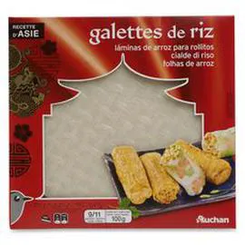 AUCHAN Galettes de riz 100g