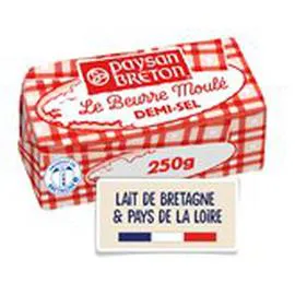 PAYSAN BRETON Beurre Moulé Demi-sel - 80% MG 250g