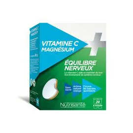 LABORATOIRES NUTRISANTÉ Complément alimentaire vitamine C & magnésium x24