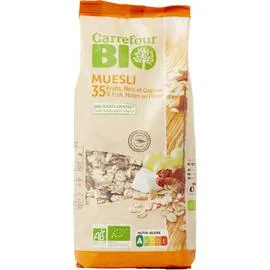 CARREFOUR BIO Muesli bio 35% fruits, noix et graines bio 500g
