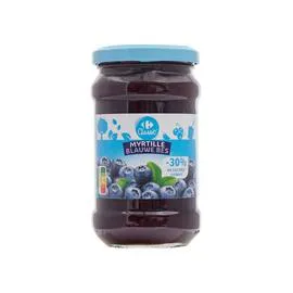 CARREFOUR CLASSIC' Confiture myrtille allégée en sucres 340g