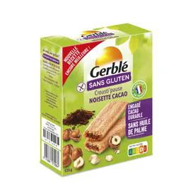 GERBLÉ Biscuits Tartines craquantes maïs et riz Sans gluten bio 125g