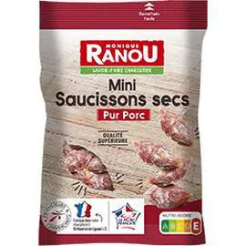 MONIQUE RANOU Mini saucissons secs pur porc 200g