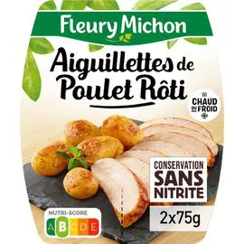 FLEURY MICHON Aiguillettes de poulet rôti conservation sans nitrite 2x75g